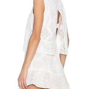 BCBGMAXAZRIA Lace Top & Skirt (Two Piece Set)